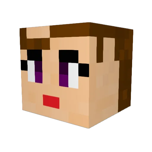 wilfal Minecraft avatar head, 3D render