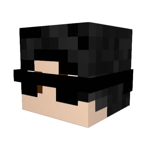 wilgneer Minecraft avatar head, 3D render