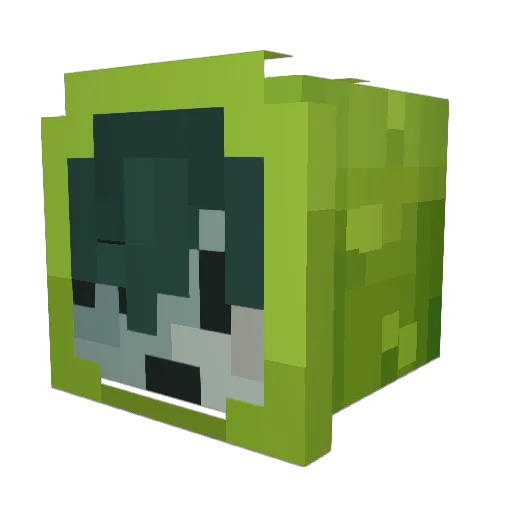 wiliestw Minecraft avatar head, 3D render