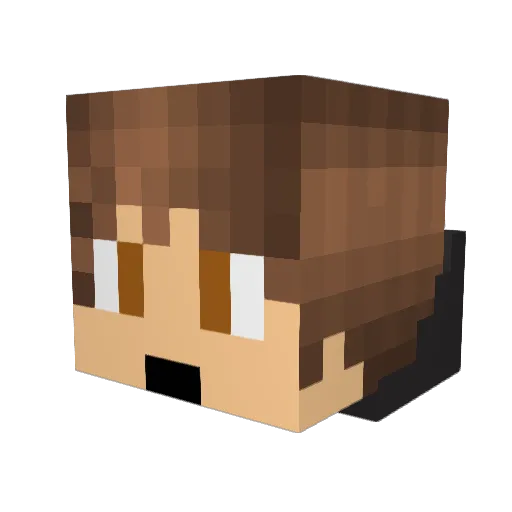 will14444 Minecraft avatar head, 3D render