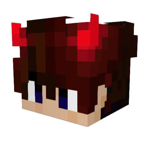 will244 Minecraft avatar head, 3D render