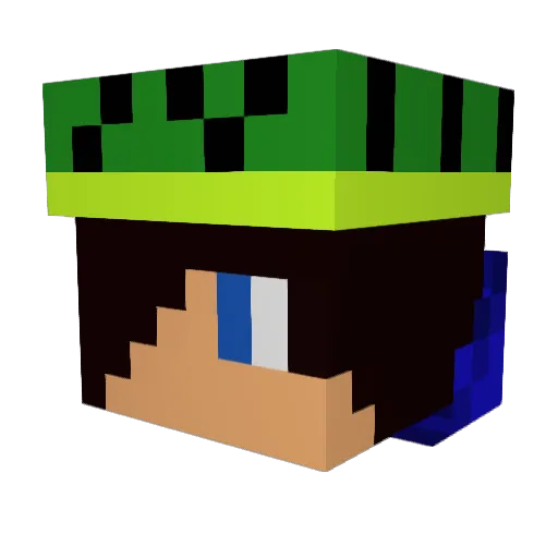 will24680 Minecraft avatar head, 3D render