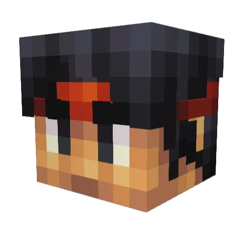will50241 Minecraft avatar head, 3D render