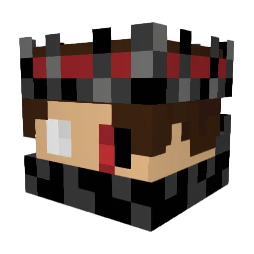 will964 Minecraft avatar head, 3D render