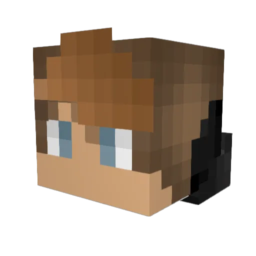 will_i_am1980 Minecraft avatar head, 3D render