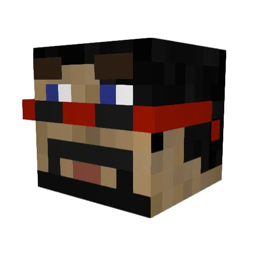 will_man02 Minecraft avatar head, 3D render