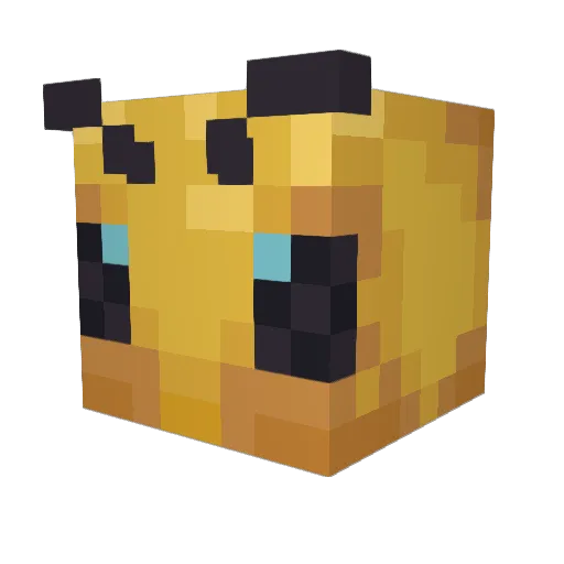 willabees Minecraft avatar head, 3D render