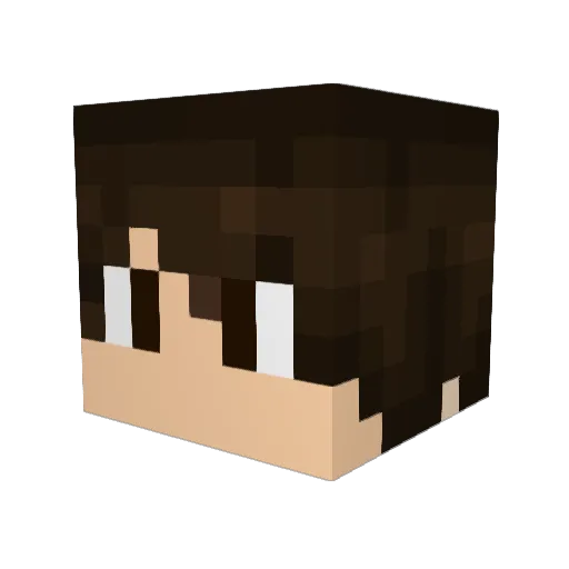 willadragon Minecraft avatar head, 3D render