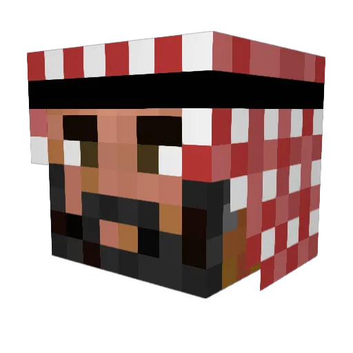 willadsbob_nice Minecraft avatar head, 3D render