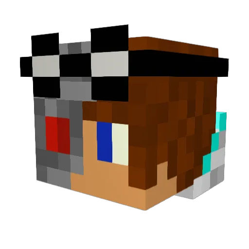willbeck74 Minecraft avatar head, 3D render
