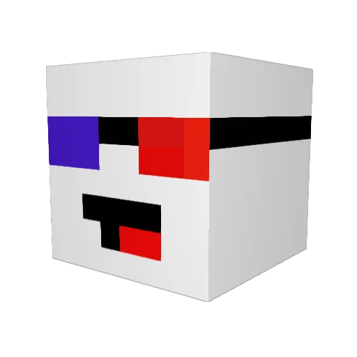 willcrash101 Minecraft avatar head, 3D render