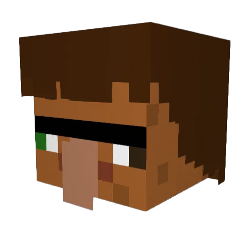 willdadwh Minecraft avatar head, 3D render