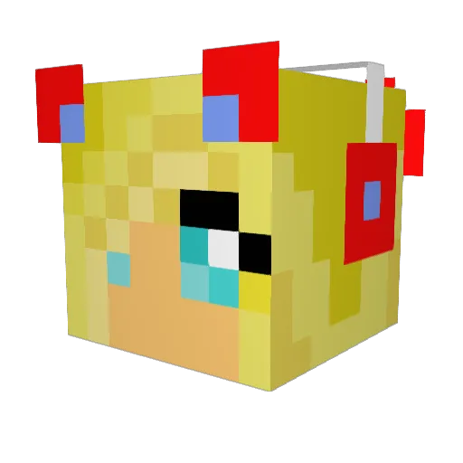 willdavis123 Minecraft avatar head, 3D render