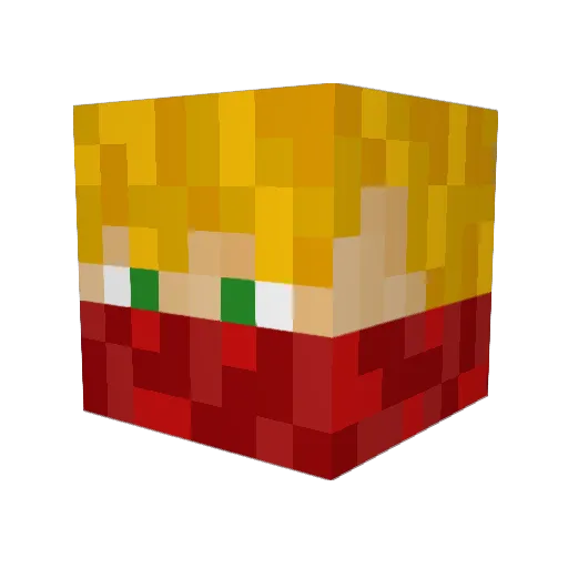 willdchild Minecraft avatar head, 3D render