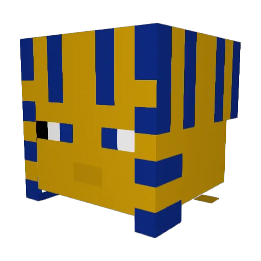 willdotu Minecraft avatar head, 3D render