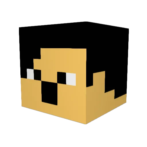 willearo Minecraft avatar head, 3D render