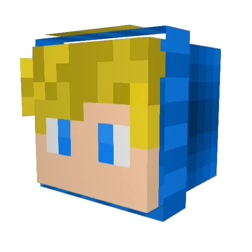 willekille_ Minecraft avatar head, 3D render