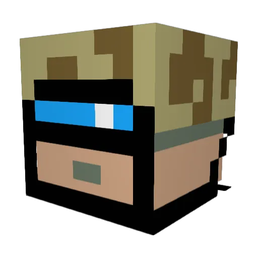 willemena Minecraft avatar head, 3D render