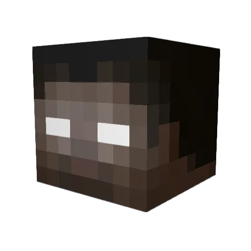 willemix Minecraft avatar head, 3D render