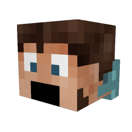 willepille_69 Minecraft avatar head, 3D render
