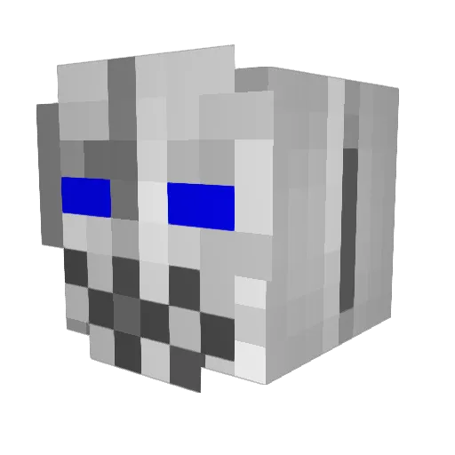 willfrd Minecraft avatar head, 3D render
