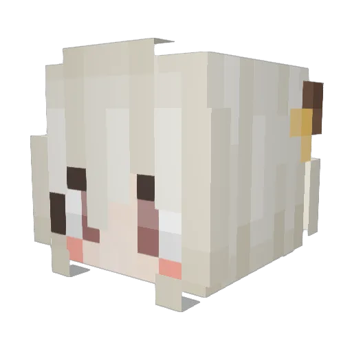 williVLK Minecraft avatar head, 3D render
