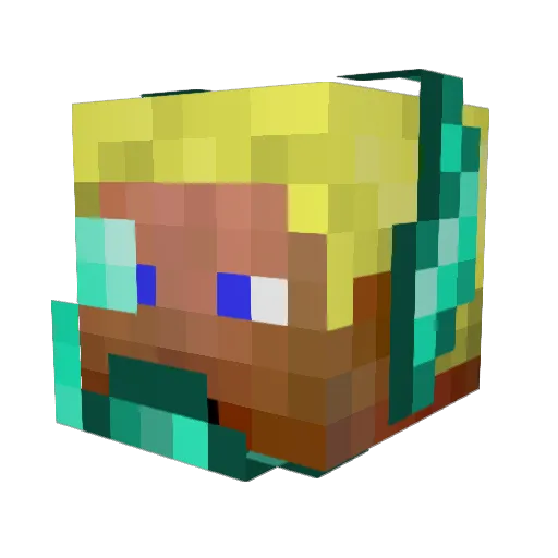 williac5 Minecraft avatar head, 3D render