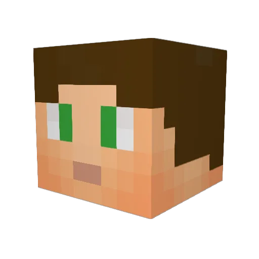 williada Minecraft avatar head, 3D render