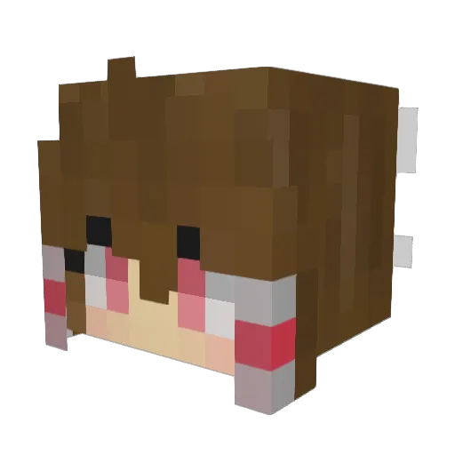 william127 Minecraft avatar head, 3D render
