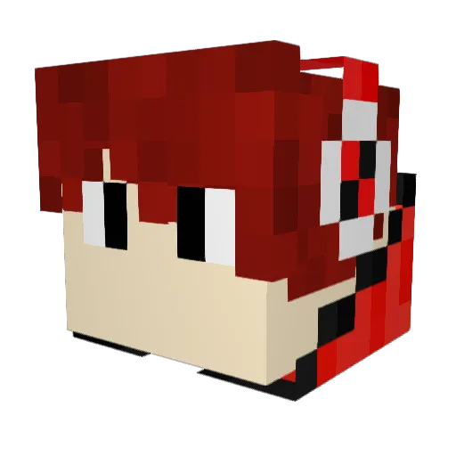 william176 Minecraft avatar head, 3D render
