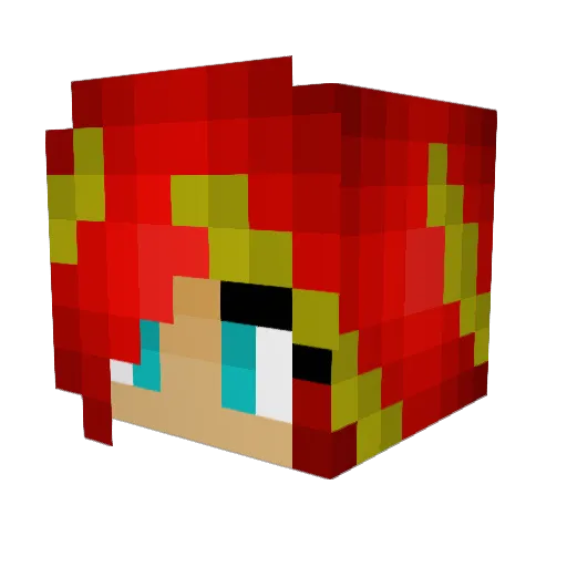william5212 Minecraft avatar head, 3D render