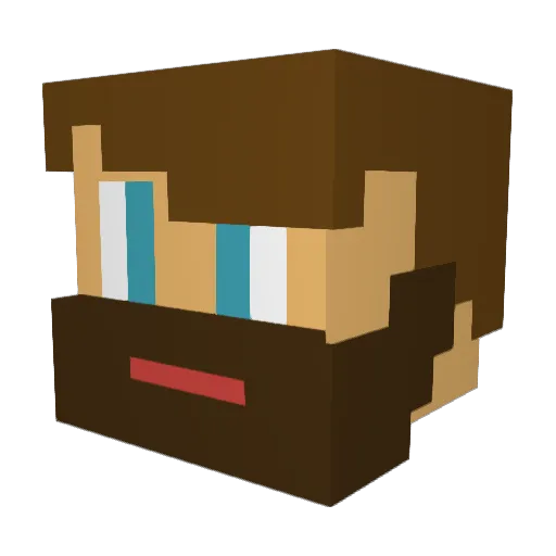william806 Minecraft avatar head, 3D render