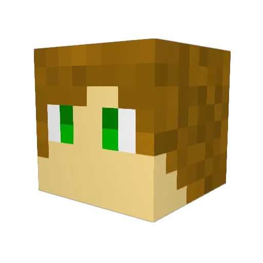 william_l03 Minecraft avatar head, 3D render