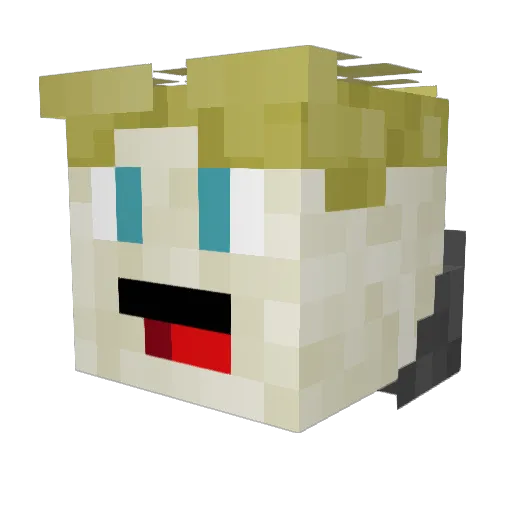 william_senpai Minecraft avatar head, 3D render