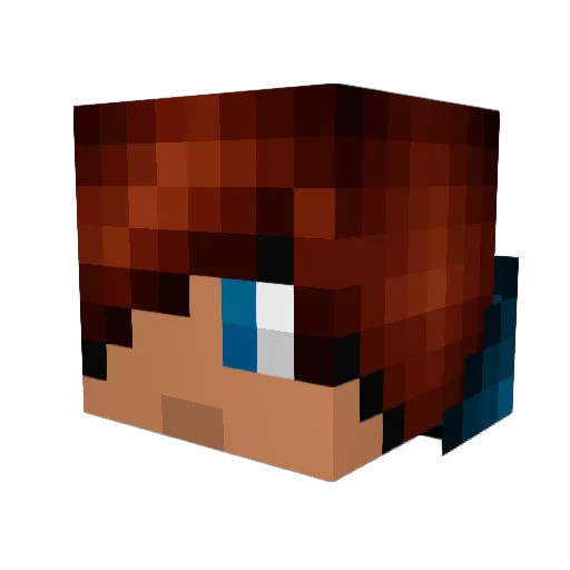 william_steen Minecraft avatar head, 3D render
