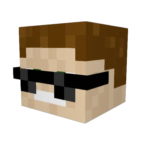 william_vincent Minecraft avatar head, 3D render