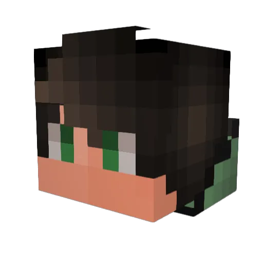 william_wan Minecraft avatar head, 3D render