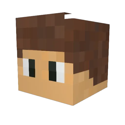 williamb Minecraft avatar head, 3D render