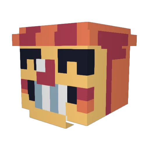 williamdelli122 Minecraft avatar head, 3D render