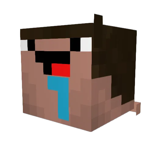 williamgeden Minecraft avatar head, 3D render