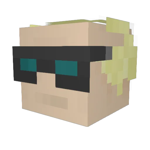 williamhamilton Minecraft avatar head, 3D render