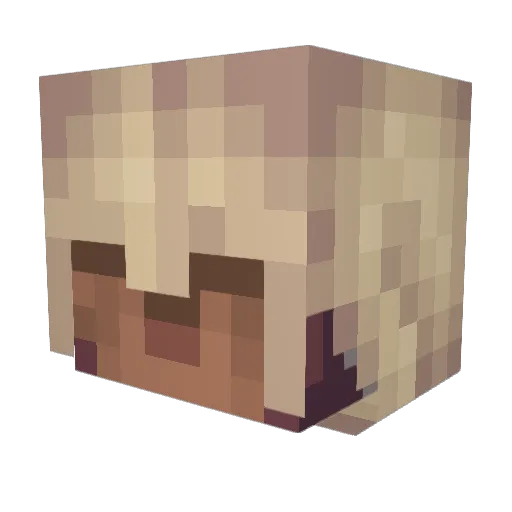 williamholesen Minecraft avatar head, 3D render