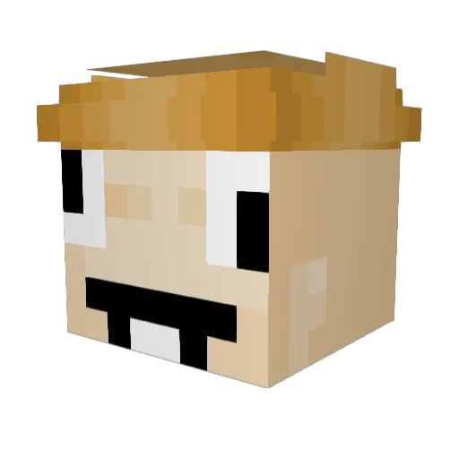 williamjustdied Minecraft avatar head, 3D render