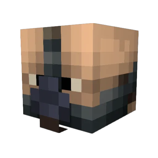 williamjwaldman Minecraft avatar head, 3D render