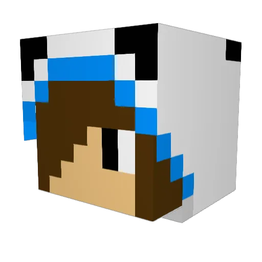 williaml Minecraft avatar head, 3D render