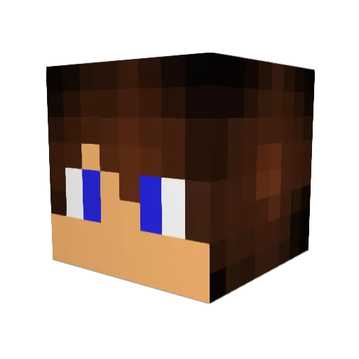 williamplaysmc13 Minecraft avatar head, 3D render