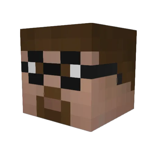 williamsonj Minecraft avatar head, 3D render