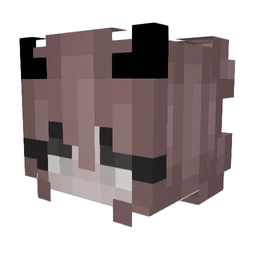 williamspncr Minecraft avatar head, 3D render