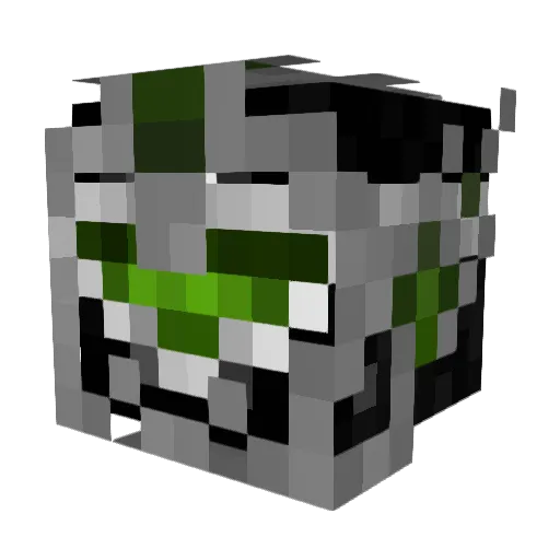 williamzc Minecraft avatar head, 3D render