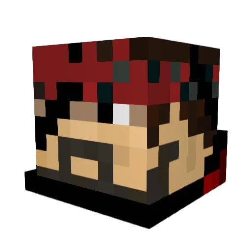 willida Minecraft avatar head, 3D render